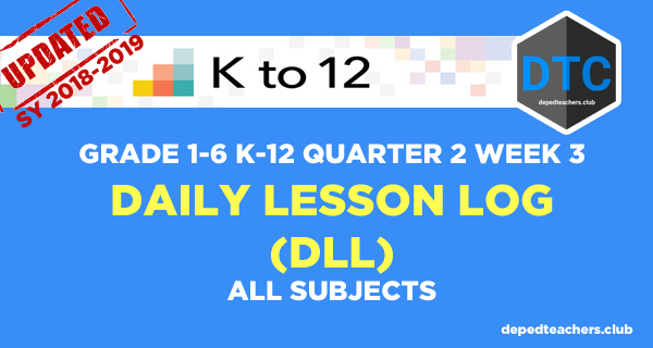 Deped Daily Lesson Log Dll Updated Sy 2019 2020 Deped Mobile Legends 2072