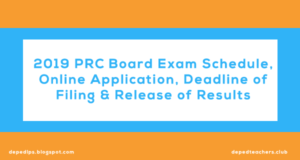 2019 PRC Board Exam Schedule, Online Application, Deadline of Filing
