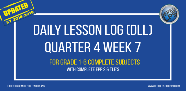 Download Deped K 12 Daily Lesson Log Dll Q4 Week 7 Grade 1 6 All 4628