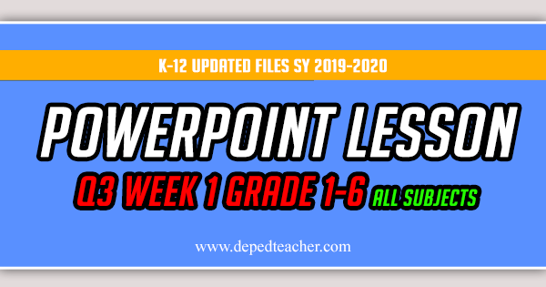 powerpoint presentation grade 1 quarter 1 week 5