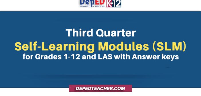3rd Quarter Self Learning Modules Slm For Grades 1 12 And Las With 1306